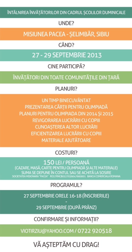 invitatie intilnire invatatori mica